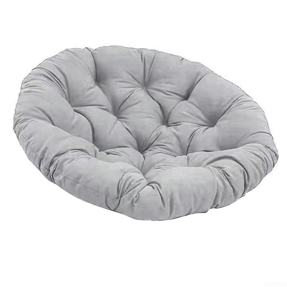 Gartenstuhlauflage Rund 60X60 Cm, Polster Für Hängesessel Und Schaukelstuhl Mit PP-Füllung, Ergonomisches Sitzkissen Druckentlastung Für Terrasse Wohnzimmer Innenbereich(H)
