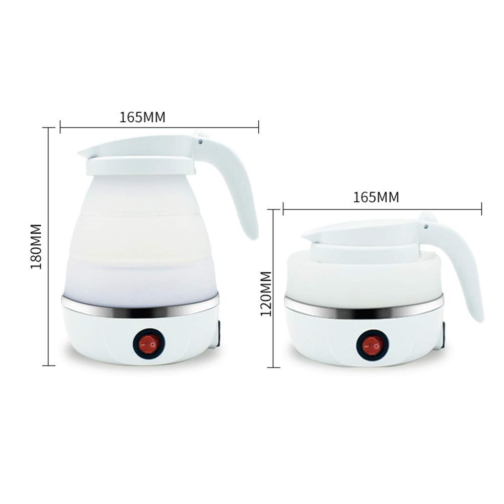 2 na sprzedaż, czajnik, przenośny podróżny składany czajnik elektryczny 600 ml Mini Food Grade silikonowy składany czajnik do domu Ouoor Camping piesze wycieczki, Present