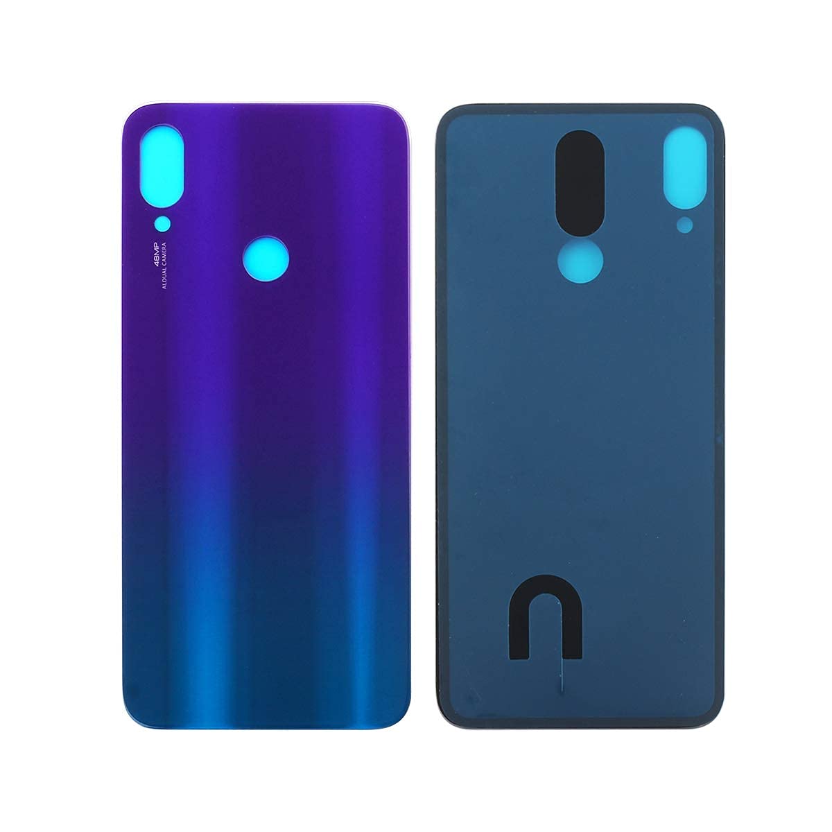 Vitre Arrière Pour Xiaomi Redmi Note 7 / Note 7 Pro - Choix Violet, Bleu Ou Noir