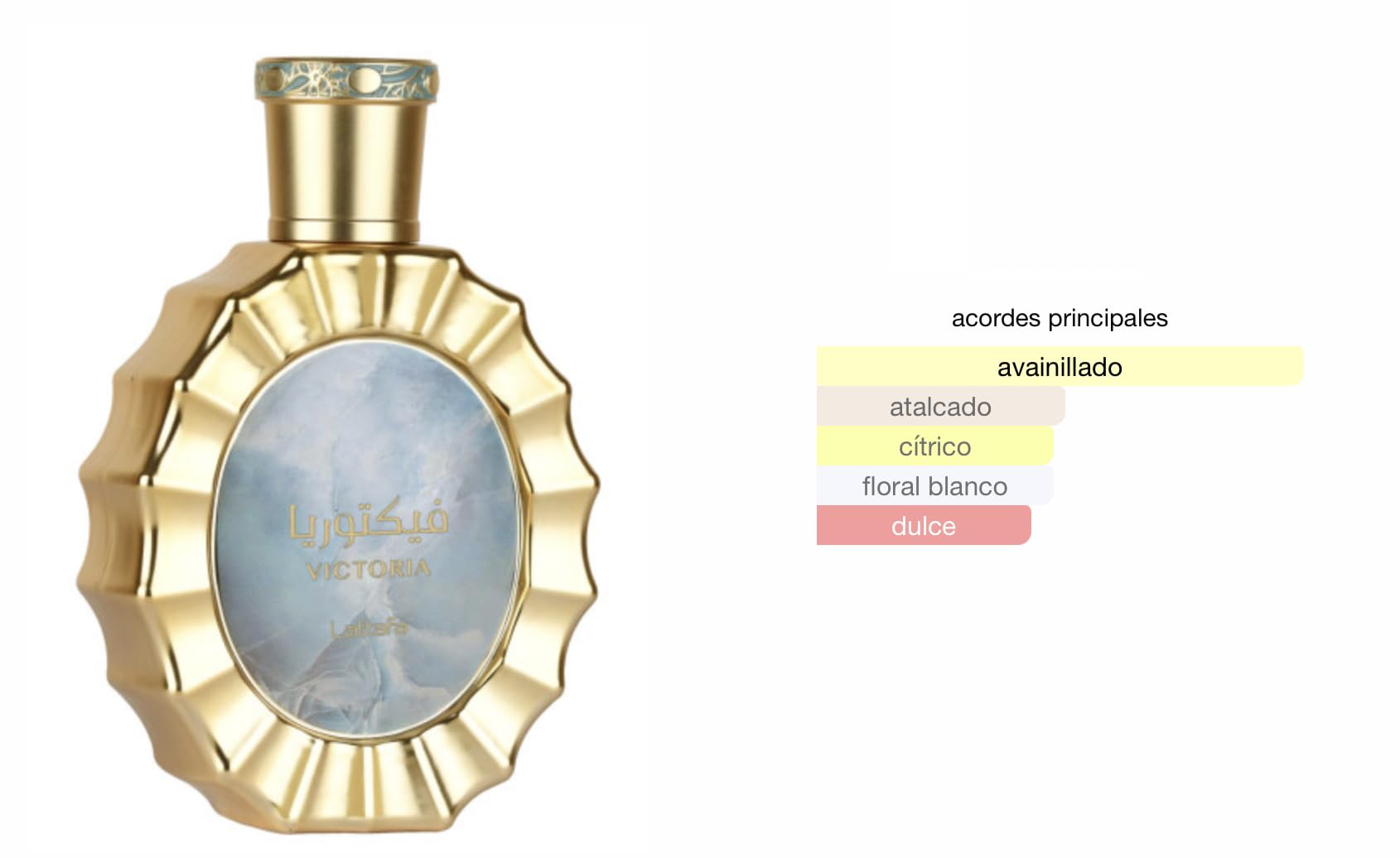Victoria Perfumy 100 ml, arabskie perfumy unisex, długotrwałe perfumy, woda perfumowana z wielokrotnego napełniania 5 ml cytrusowy i kwiatowy zapach z nutami cytryny, neroli i wanilii (Victoria)