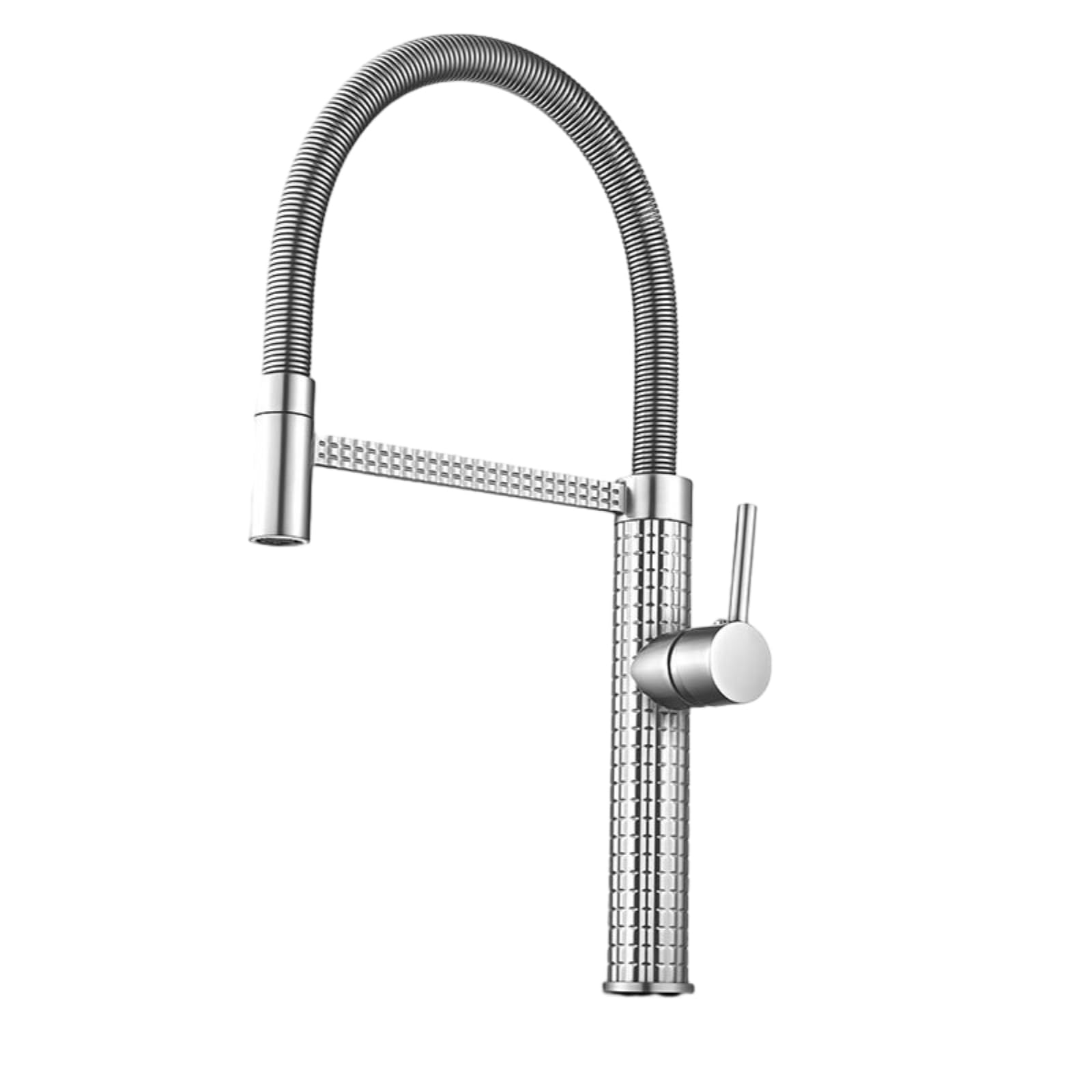 FCXWEVR Pull Down Kitchen Faucet Copper Construction Retractable Spray Head 60cm Hose Gun Grey & Multiple Colors Modern Design Water-Saving Easy Installation