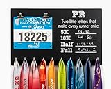 Personal Record PR Chalkboard Medal Holder, Personal Record Medal Display, Gift for Runner by York Sign Shop