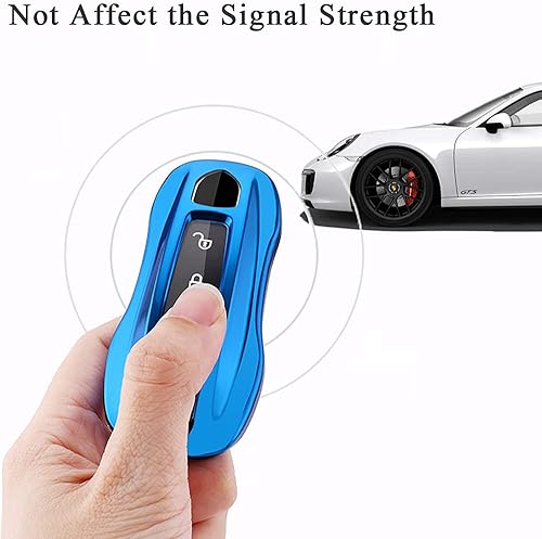 Miniatura 10 de SANRILY Funda para llavero de protección completa de TPU suave para Porsche 911 Cayenne Panamera Taycan sin llave, funda inteligente de entrada sin