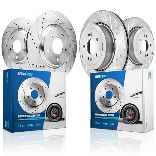Detroit Axle - Brake Rotors for 2018-2022 Kia Stinger 2019-2023 Genesis G70 [with Brembo Brakes]...