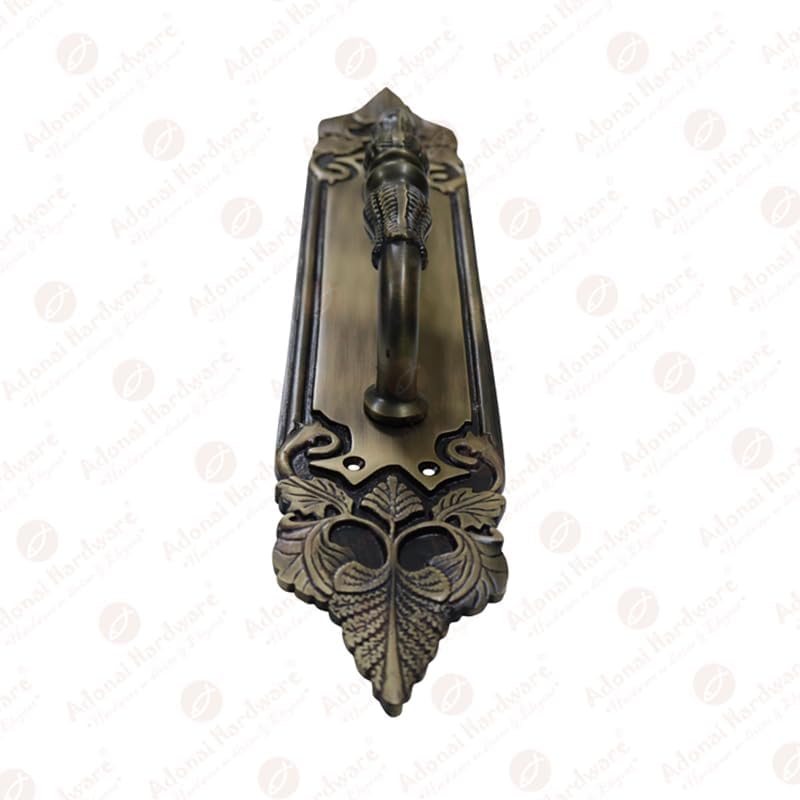 Adonai Hardware "Thahash Decorative Brass Door Pull - Antique Brass