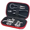 Dricar Coil Jig Kit DIY Tool Bobine Master KBag Vape Cigarettes Électronique Accessoires Étui Sac Mini d’Outils Bricolage Set Grand cadeau au mari Petit ami et père (9 Pcs)