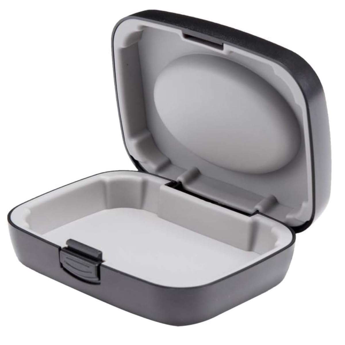 Aika Portable Hearing Aid Case – Secure and Stylish Storage for BTE, CIC, IIC, ITE Devices (Model-3, Black)-image-9
