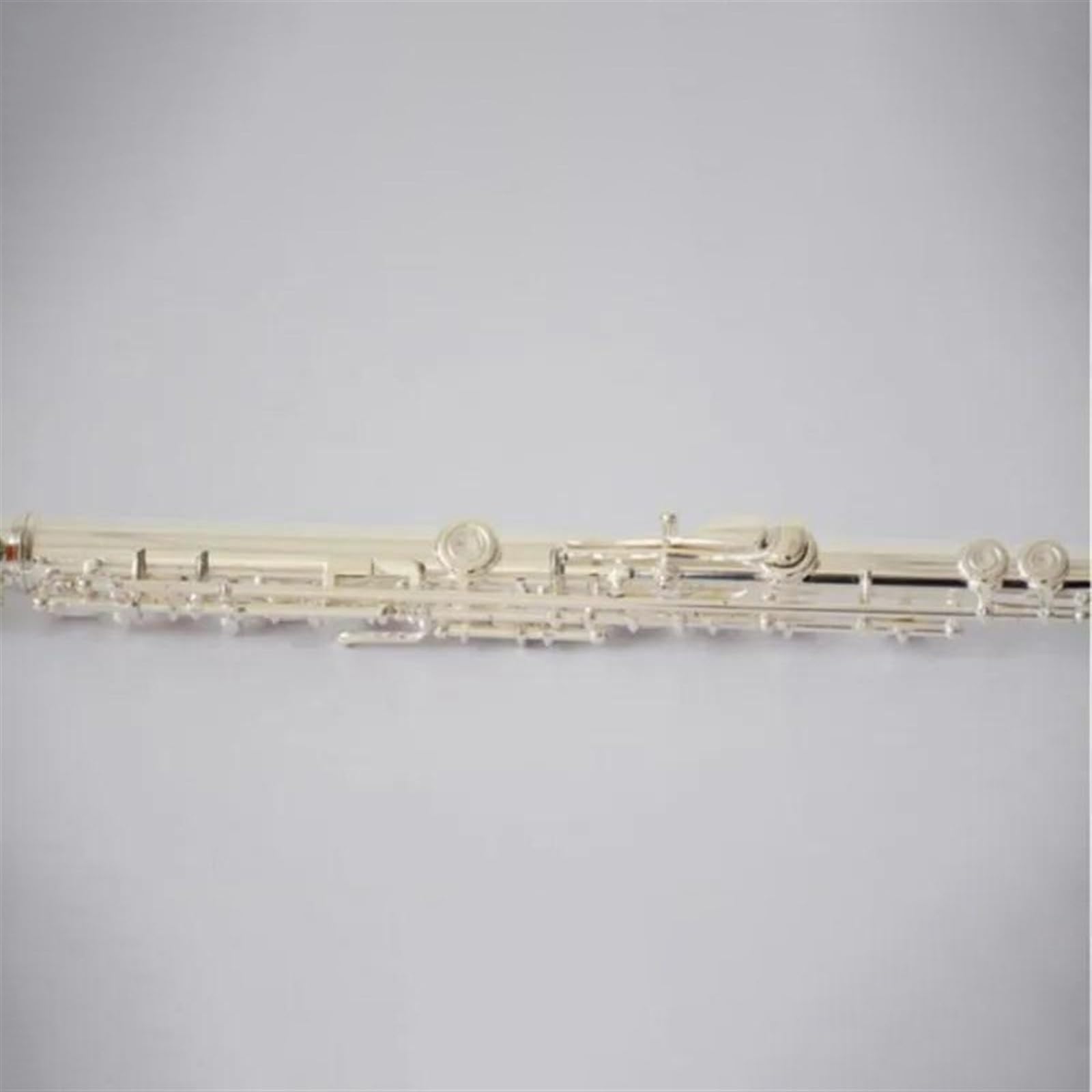 Professionale Flauto Traverso Corpo In Nichel Argento 16 Chiavi Chiuse Foro C Tono Superficie Flauto E-Key Placcato Argento Con Scatola Di Immagazzinaggio