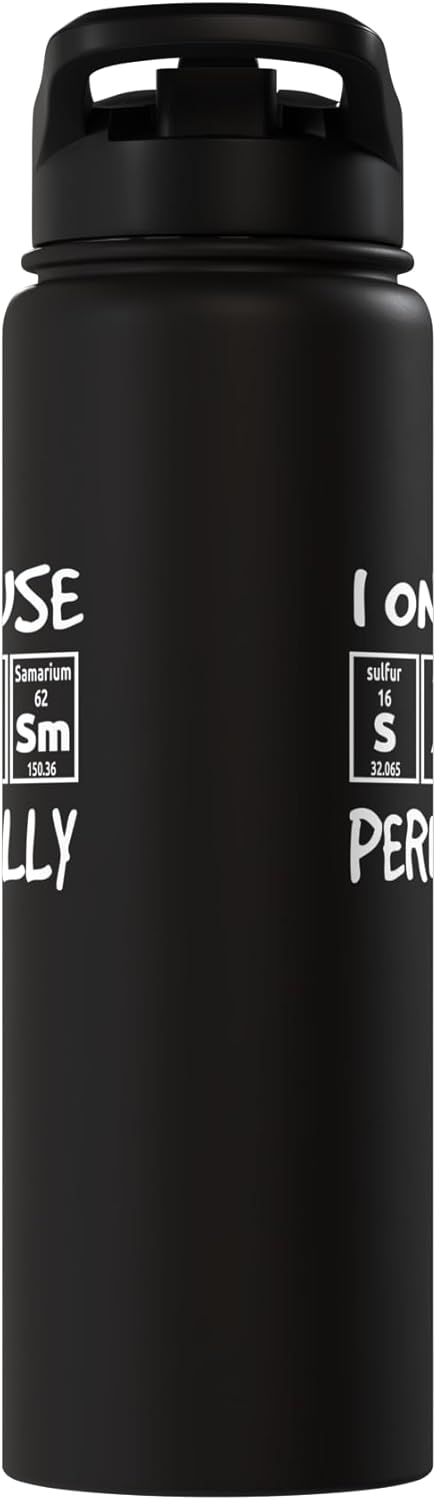 Sarcastic Chemistry Lovers I Only Use Sarcasm Periodically Stainless Steel Insulated Water Bottle