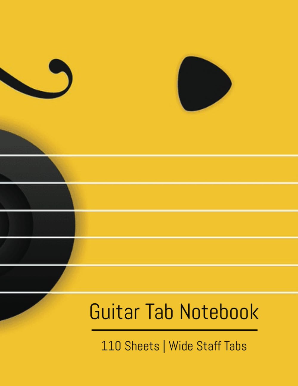 Cahier de notes de musique pour guitare évitant les ratures et le manque de place