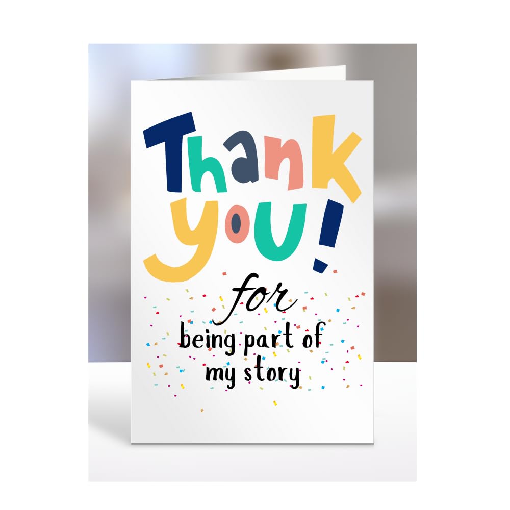 Thank you for being part of my story card, Happy Birthday, gifts for men, women, male, female, him, her, presents for Christmas, to say, A5-141_24