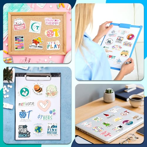 YTSQLER Occupational Therapy Stickers 200 PCS OT Stickers Bulk for Laptop Binders Water Bottle Occupational Therapist Gifts for Women Students Coworkers Adults - Image 6