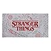Serviette officielle Stranger Things | Logo Design | 100 % coton super doux au toucher | Parfait pour la maison, le bain, la plage et la piscine, 140 x 70 cm