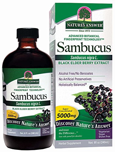 Nature's Answer Alcohol-Free Sambucus Black Elder Berry Extract, 8 Fluid Ounce #TOP20