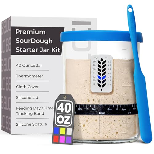 Premium 40oz Sourdough Starter Kit Blue
