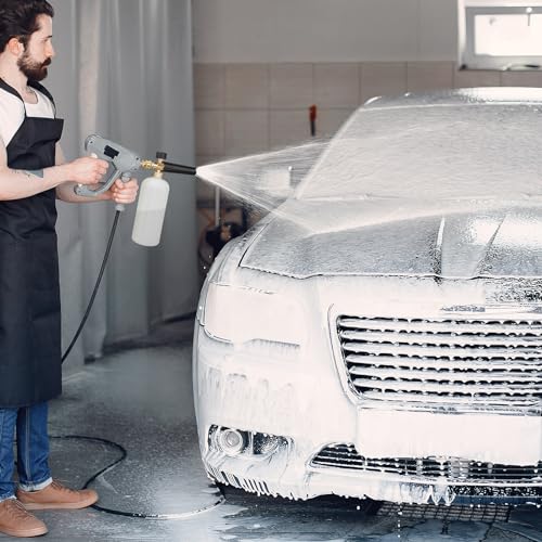 Cañón de espuma para limpiar el coche con tu Karcher K2 K3 sin esfuerzo 8