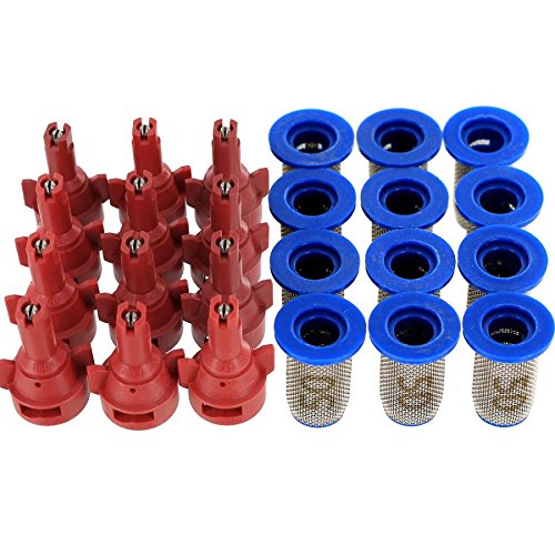 TeeJet Bundle (24 Items): 12 x AIC11004-VS Air Induction Spray Nozzles w/ 12 x 8079-PP-50 Strainers
