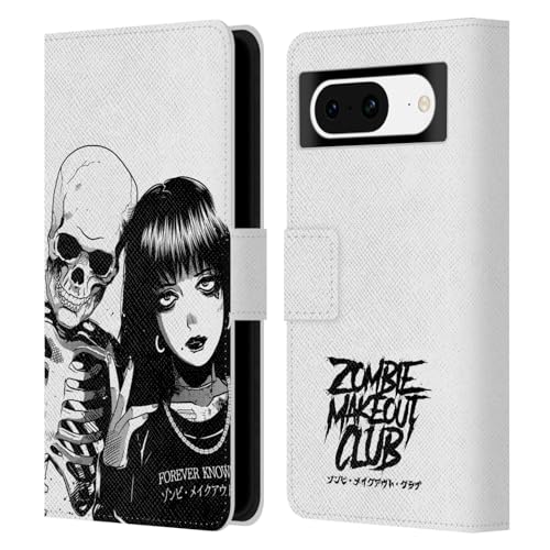 Head Case Designs Officially Licensed Zombie Makeout Club Forever Knows Best Art Leather Wallet Case Compatible with Google Pixel 8