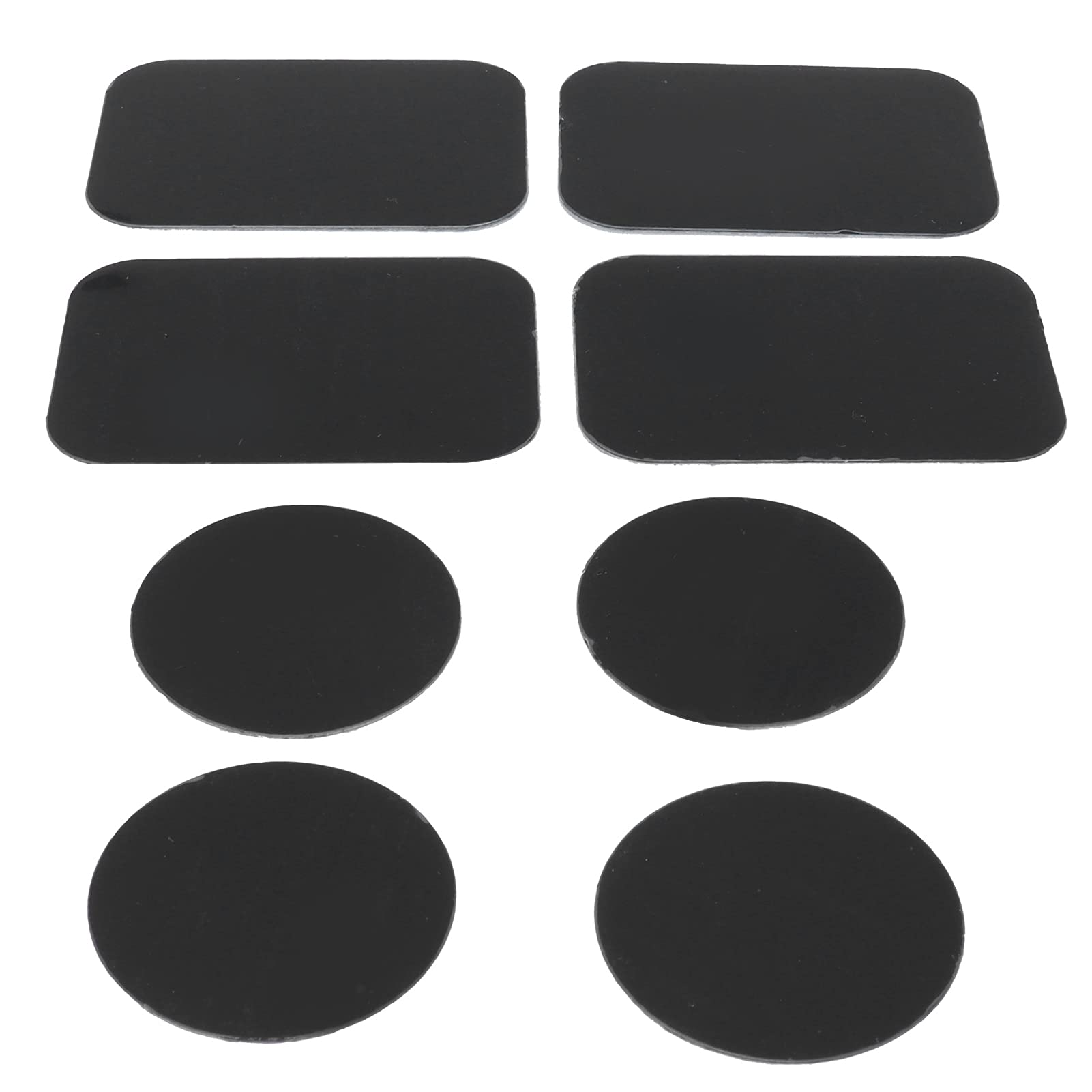 KIMISS 8 Pegatinas Autoadhesivas de Placas de Metal para Soporte Magnético para Coche, Soporte Magnético para Teléfono, Placas de Metal para Soporte de Teléfono, Pegatinas Magnéticas