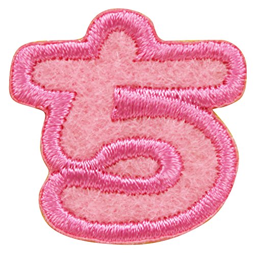 サンヒット ワッペン ち ピンク AGS3-17