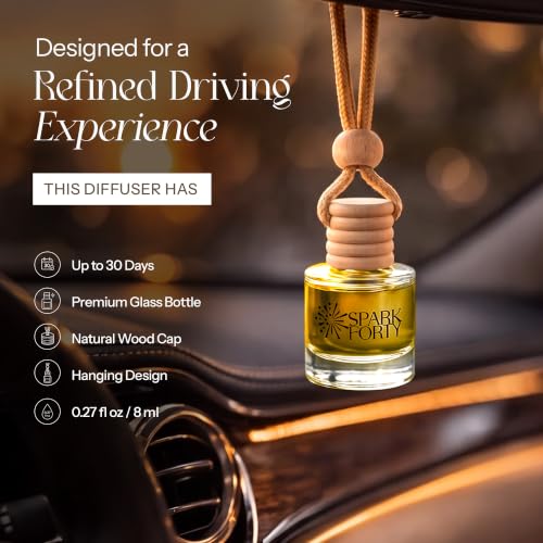 Image of Caramel Car Air Freshener Hanging | Car Perfume, 8 ml
