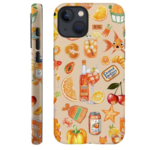 DAIZAG Case Compatible with iPhone 13,Fit Shockproof Cover for Women Girls,Fruit Collage Summer Aesthetic