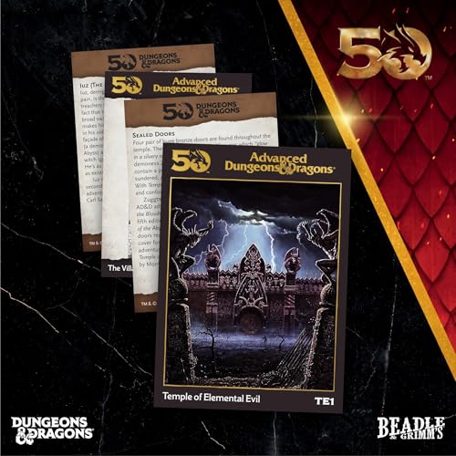 Juego de dados El Templo del Mal Elemental con accesorios de Beadle & Grimm's 4