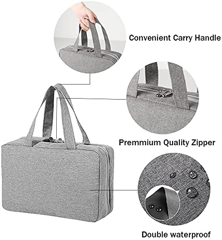 Toiletry Bag Travel Bag Organizer,4 Sections Water-resistant Cosmetic Bag Makeup Bag with Hanging Hook,Large Capacity Cosmetic Travel Toiletry Organizer 7 Toiletry Bag Travel Bag Organizer,4 Sections Water-resistant Cosmetic Bag Makeup Bag with Hanging Hook,Large Capacity Cosmetic Travel Toiletry Organizer