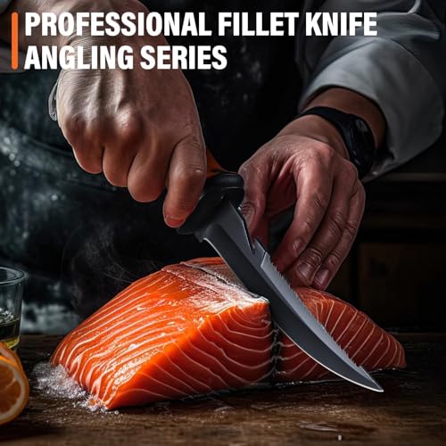 Ergonomischer grüner G10-Griff des Golden Bird Outdoor Messers - Detailansicht von Golden Bird Survival Messer mit Säge...