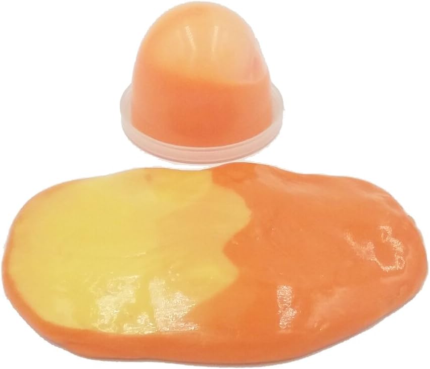 50g Plastic Box Heat Sensitive Putty Temperature Sensing Soil Clay Mud Magic Toy for Kids (Orange to Yellow)