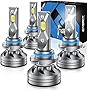 Fahren 9005/HB3 High Beam 9006/HB4 Low Beam LED Headlight Bulbs Combo, 24000 Lumens Super Bright LED Headlights Conversion Kits 6500K Cool White, Pack of 4