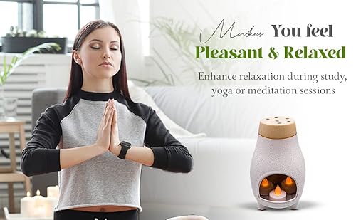 Palo Santo Sage Incense Holder - Burner I Meditation Gift Ceramic Décor Bowl Witchcraft Supplies Smudge Bowl I Handcrafted Ceramic Holder #TOP4