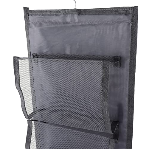 Hanging Clothes Bag, Thickened Nylon Travel Garment Bag for Closet Storage Hanging Clothes, Multi Layer Easy Access Washable Hanging Mesh Bag for Closet/51783