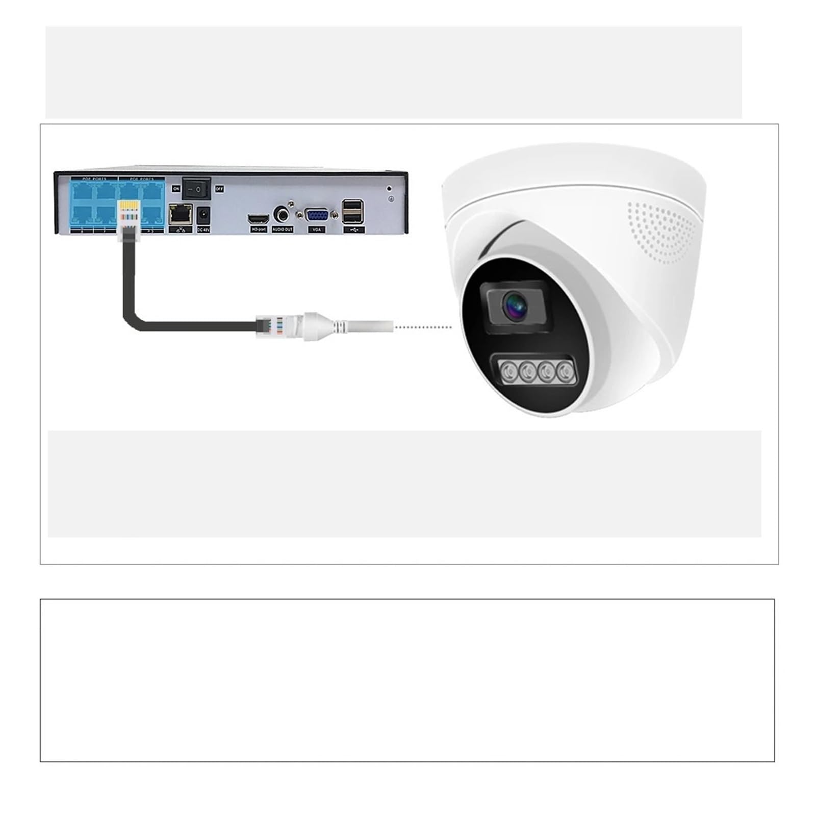 Cámara de Seguridad Domo IP de 8MP H.265