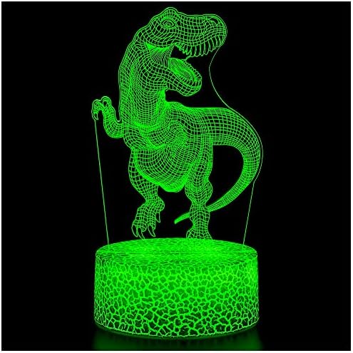 ZNZ 3D Night Light, LED Optical Illusion Touch Mood Lamp with Remote Control, Christmas and Birthday Toy Gifts for Kids Boys Girls Men's Women's, 16 Colors Changing for Table Desk Decor (Elk and Boy)