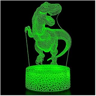 ZNZ 3D Night Light, LED Optical Illusion Touch Mood Lamp with Remote Control, Christmas and Birthday Toy Gifts for Kids Boys Girls Men's Women's, 16 Colors Changing for Table Desk Decor (Elk and Boy)