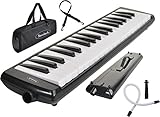 [page_title]-Steinbach Melodica schwarz 37 Tasten inkl. Anblasschlauch