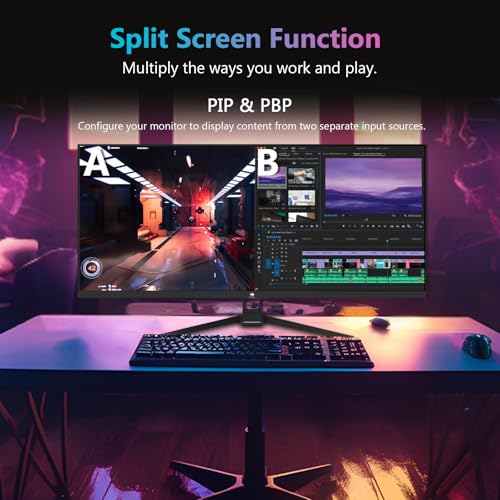 Z-Edge Monitor PC Gaming 34'', UWQHD(3440x1440), 165Hz, IPS Pannello, 1ms, Schermo Ultra Ampio 21:9, FreeSync, Inclinazione Regolabile, 2× DP1.4 & HDMI2.0 & USB, RGB, VESA 75 * 75mm(Cavo DP Incluso) - Monitor - Immagine 6