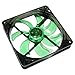 Cooltek Silent Fan CT140LG 140mm, Wentylator Komputerowy, Czarny/Zielony