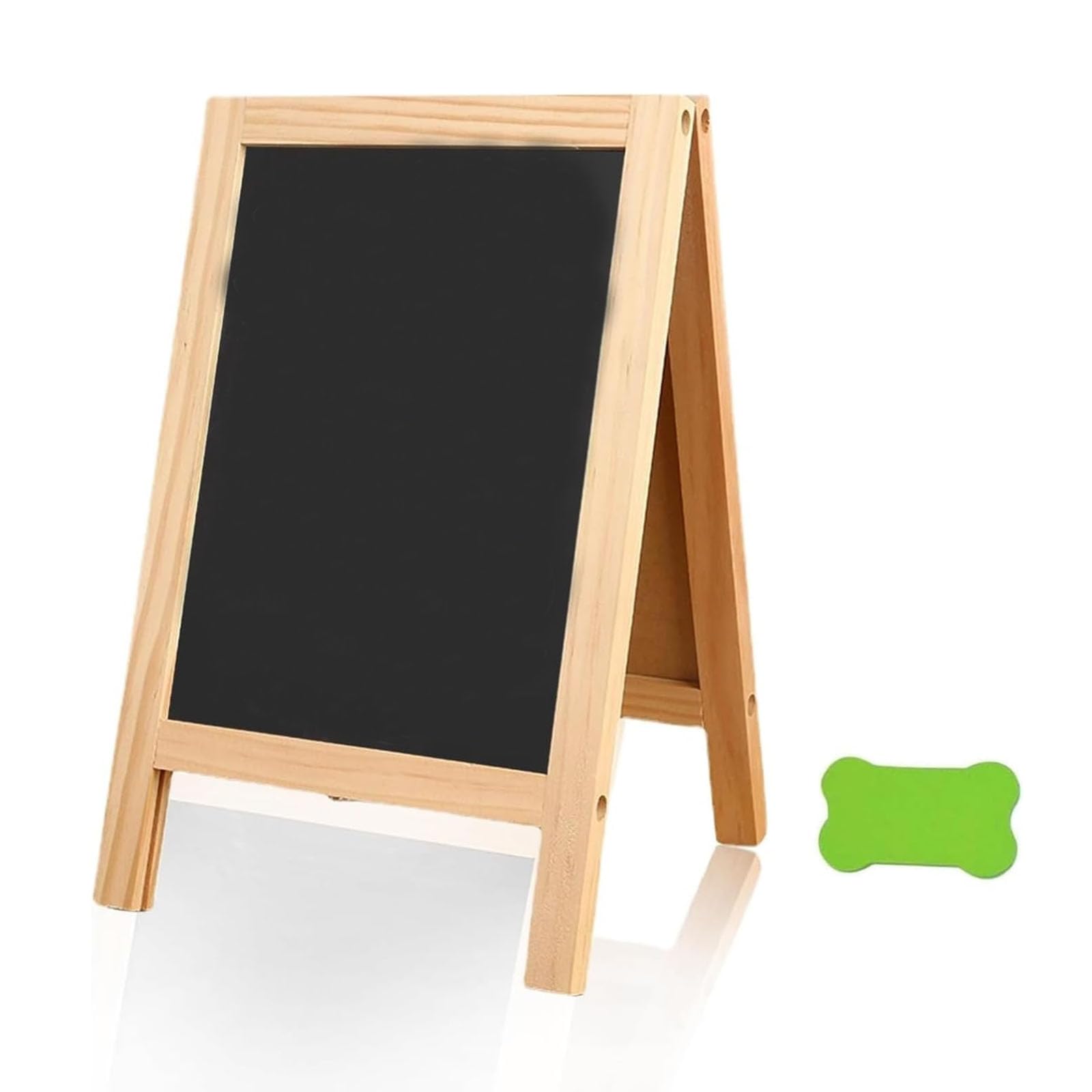 A Boards Pavement Signs, Outdoor Chalkboard 25 X 40 cm, Small Chalk Board, Double Sided Blackboard, Menu Board, Chalkboard Display Stand for Cafes Restaurants Bars
