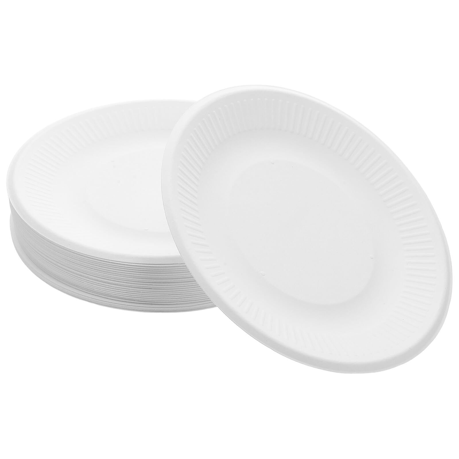 TEHAUX Piatti di Carta da 6 Pollici Set da 200 Pezzi Piatti Monouso Rotondi per Dessert Antipasti e Snack per Feste Matrimoni ed Eventi Formali