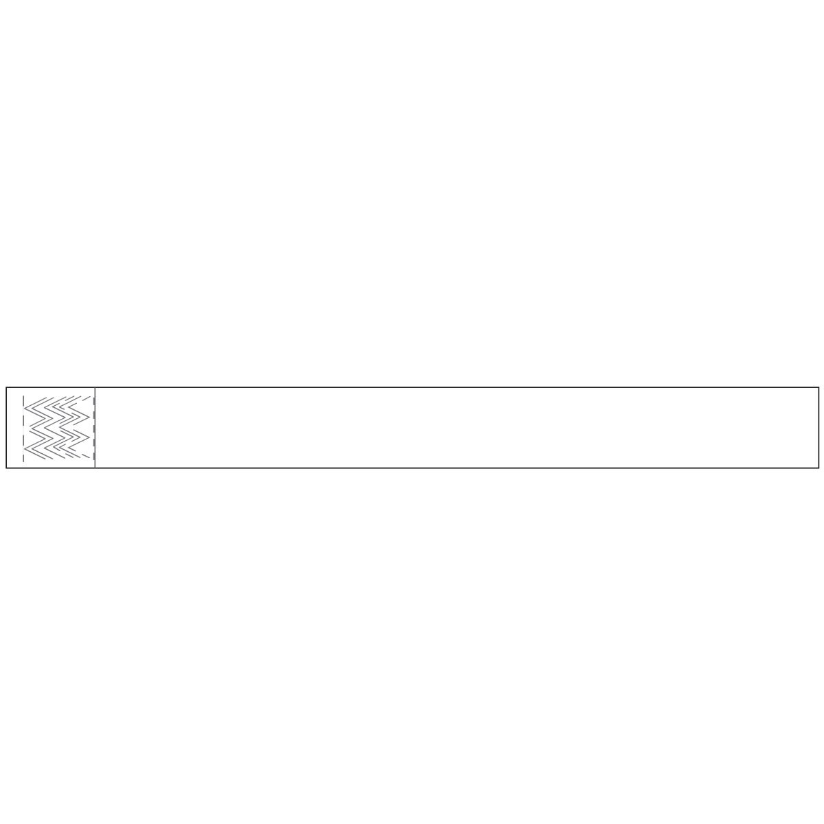 WBTYKA-9 Short Stay Write-On Tyvek Wristband, Adhesive Closure, Adult Size, White, Pack of 1000