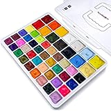 HIMI Gouache Paint Set, 50 colors(14Colors*60ml & 36Colors*30ml) with a Portable Carrying Case,...