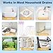 Drainsoon 35-Inch Metal Drain Snake Hair Clog Remover, Reusable Sink Snake Drain Hair Remover Tool, Flexible Break-Resistant Plumbing Snake Drain Cleaner for Shower, Bathtub, and Kitchen Sink (5 Pack)