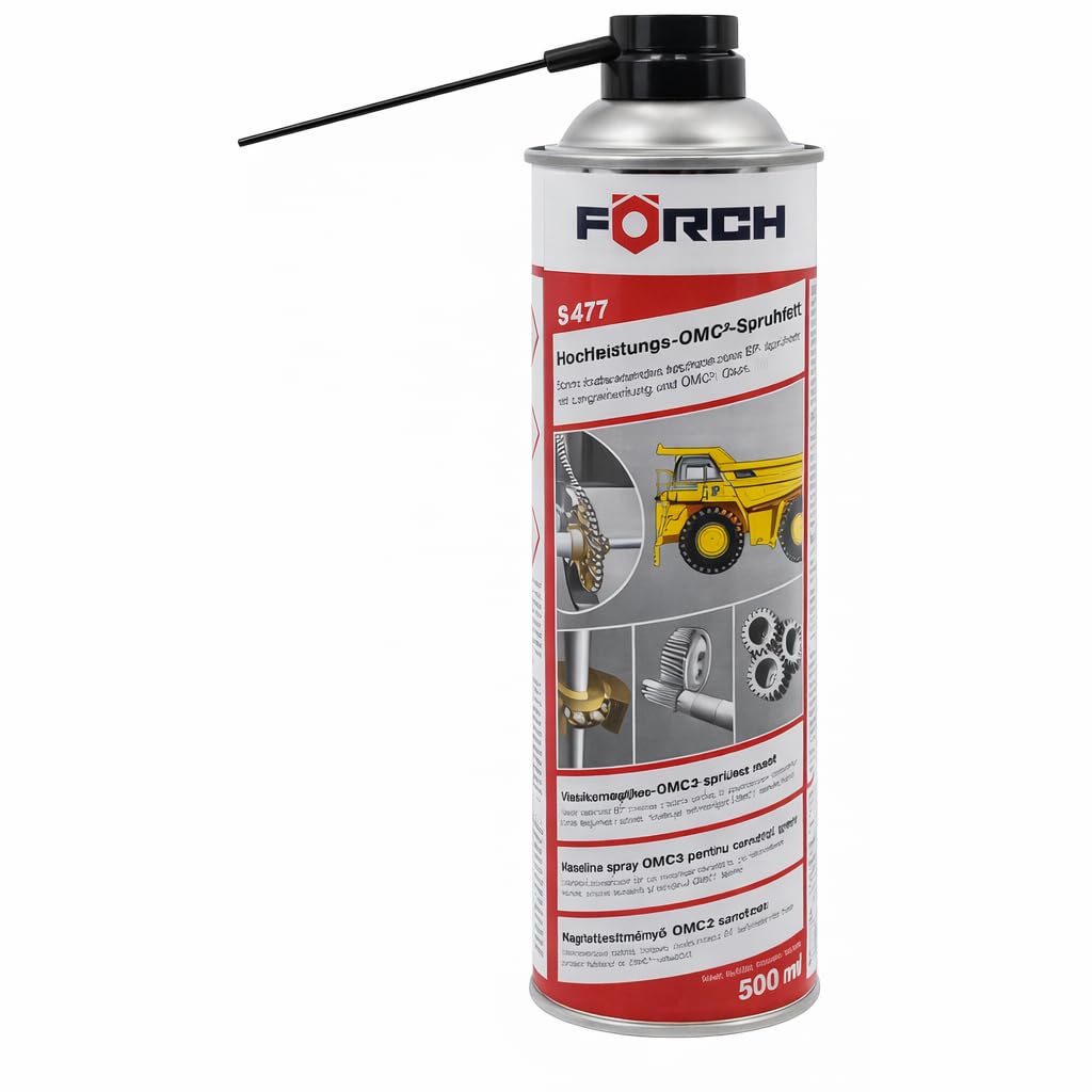 FORCH Grasa Líquida en Spray 500 ml S477 – Lubricante Profesional de Alto Rendimiento para Cadenas, Engranajes y Rodamientos – Larga Duración, Resistente al Agua y Antidesgaste (1)