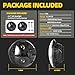 Personalized DRL Headlights 7 inch Round LED Headlight Compatible with Jeep Wrangler JK JKU TJ LJ Chevy Ford GMC Dodge Mazda Nissan Mack VW etc DOT Approved H6024 Hi/Low Sealed Beam (X-style)
