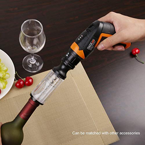 TACKLIFE Cordless Screwdriver, Electric Screwdriver, 4V MAX 2.0Ah Li-ion with Battery Indicator, 31 Free Accessories, USB Rechargeable, Lightweight and Easy for Small Home Projects-SDP50DC