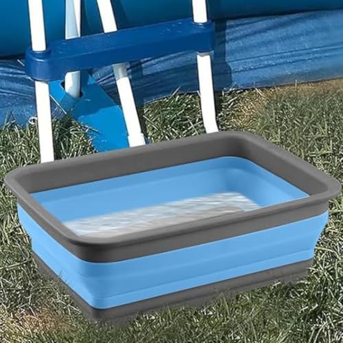 Cubo portátil de limpieza de pies para natación sin residuos en el agua 4