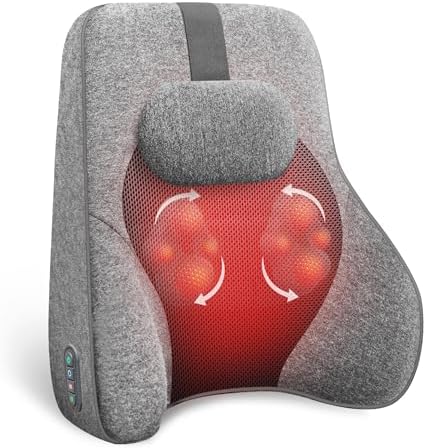 COMFIER Back Lumbar Support Pillow for Office,Car,Heated Back Sup...