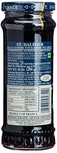 St. Dalfour Cranberry & Blueberry Fruit Spread, 10 Ounce (Pack Of 6) #TOP1